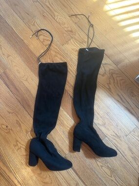 Black over the knee boots- size 8